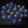 8 - 10 mm - 21pcs - AAA high Quality Rainbow Moonstone Super Sparkle Chekar Cut Faceted Round -Each Pcs Full Flashy Gorgeous Fire